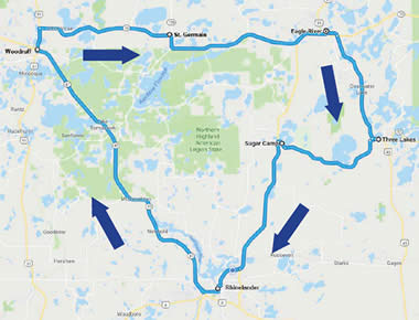 Bear Paw Route for Northwoods Transit Connections, Rhinelander, WI