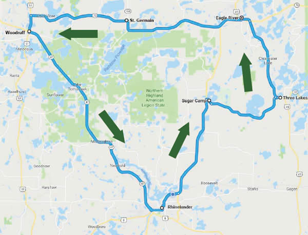 White Tail Bus Route by Northwoods Transit Connections, Rhinelander, WI